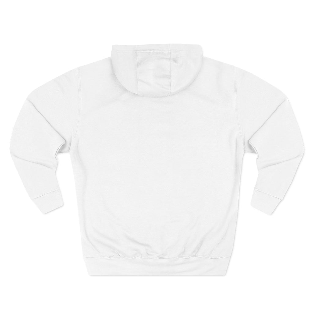 Angled Three-Panel Fleece Hoodie