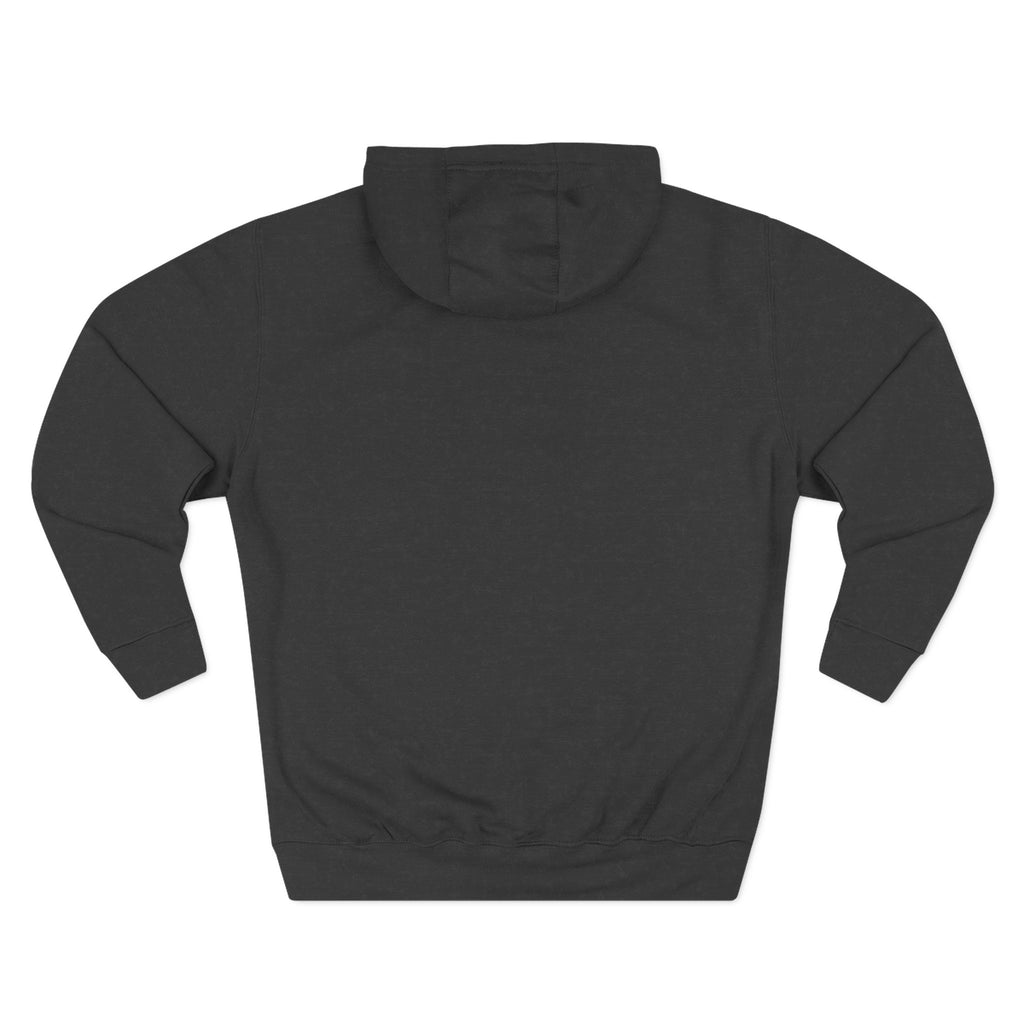 Angled Three-Panel Fleece Hoodie