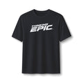 Angled Black Thinking Epic Sportswear Performance Tee