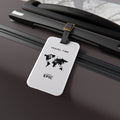 Travel Time World Map Luggage Tag — 'Travel Time' Epic ID Tag