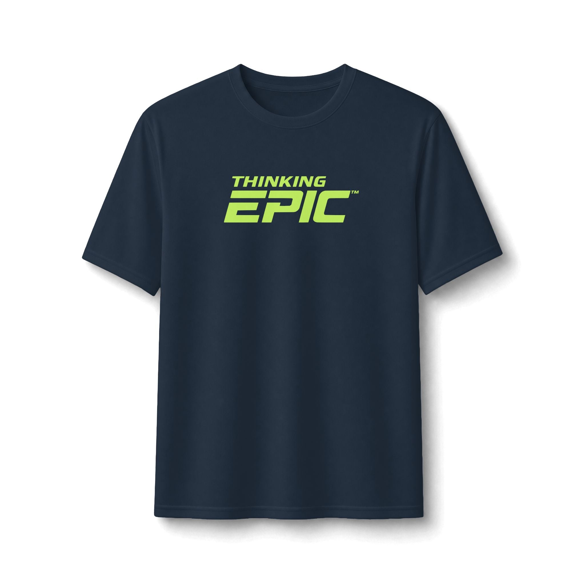 Thinking Epic Pro-Fit Performance Tee – Neon Logo Athletic Shirt