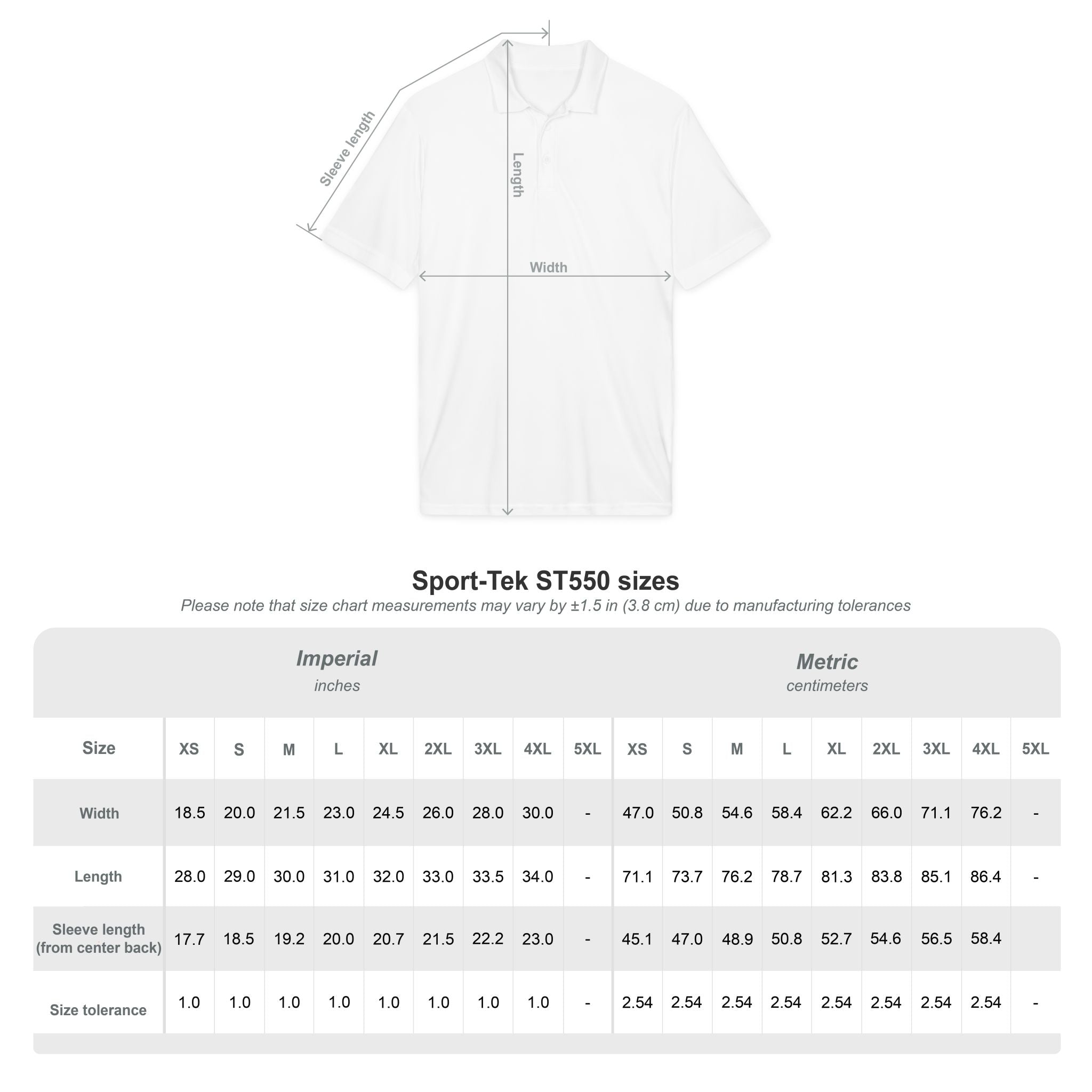 Thinking Epic White or Grey Polo Shirt — Polyester Performance Polo