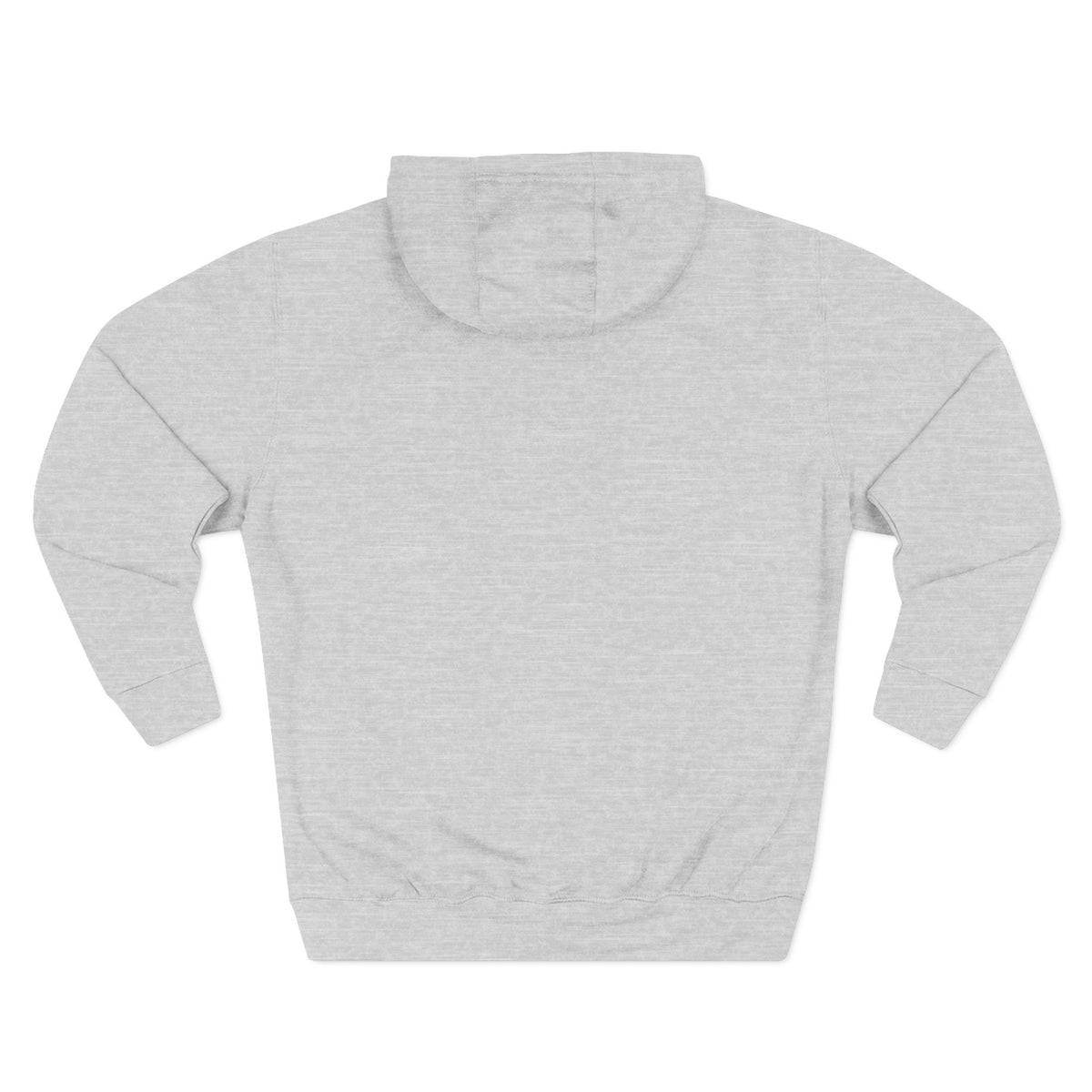 White Logo Angled Three-Panel Fleece Hoodie