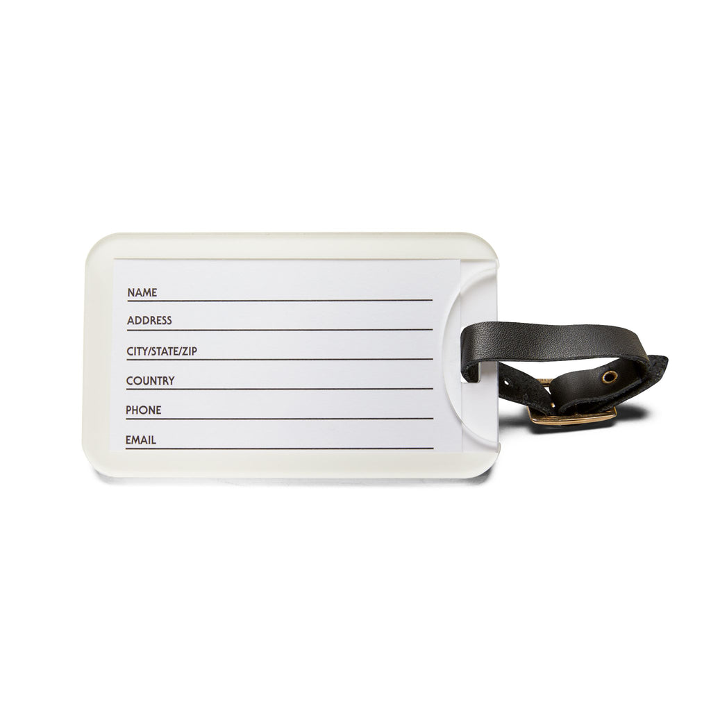 Travel Time World Map Luggage Tag — 'Travel Time' Epic ID Tag