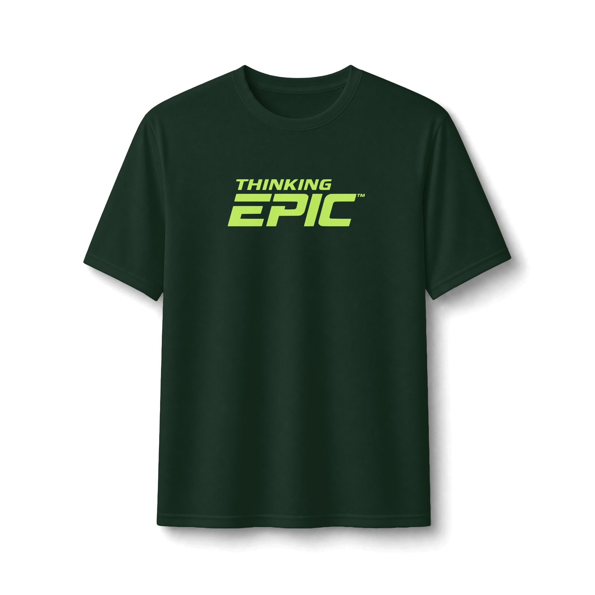 Thinking Epic Pro-Fit Performance Tee – Neon Logo Athletic Shirt