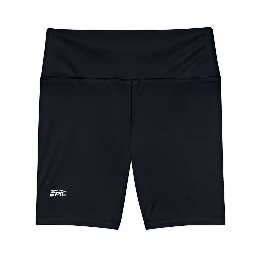 Epic Women's Workout Shorts — High-Waist Black Biker Shorts for Gym & Yoga