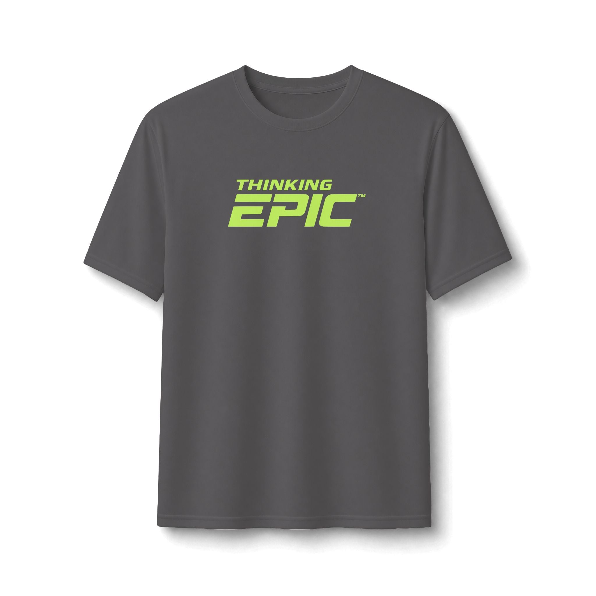 Thinking Epic Pro-Fit Performance Tee – Neon Logo Athletic Shirt