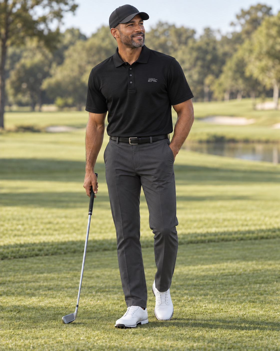 Thinking Epic Premium pique polo shirt